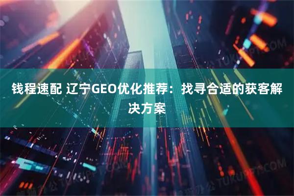 钱程速配 辽宁GEO优化推荐：找寻合适的获客解决方案